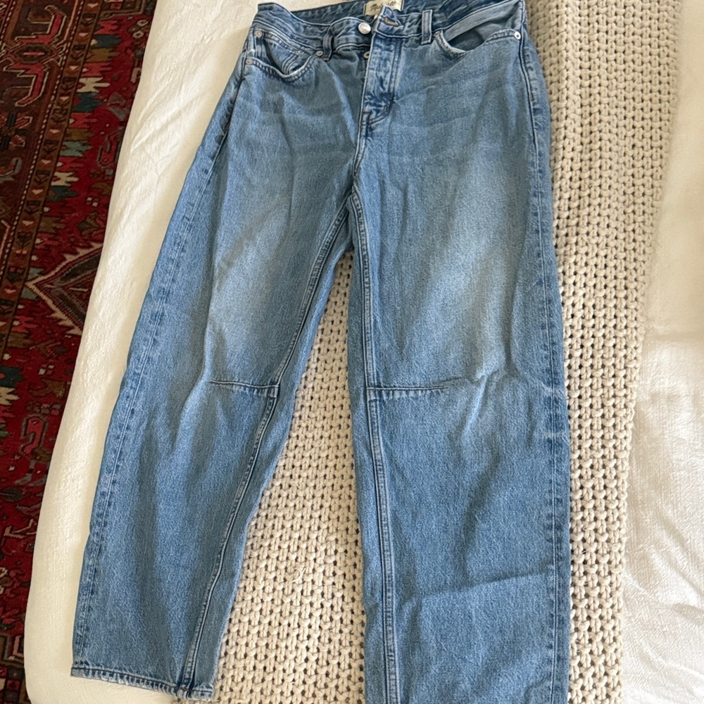 Madewell darted barrel jeans